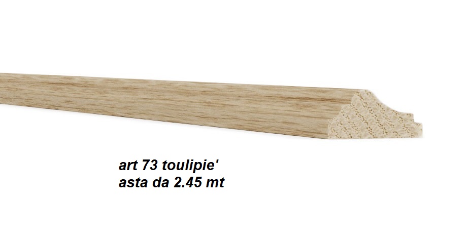 Cornice art.73 tulipie' grezzo da metri 2.48