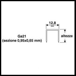 Punti per graffatrice pneumatica 80 pezzi 10000