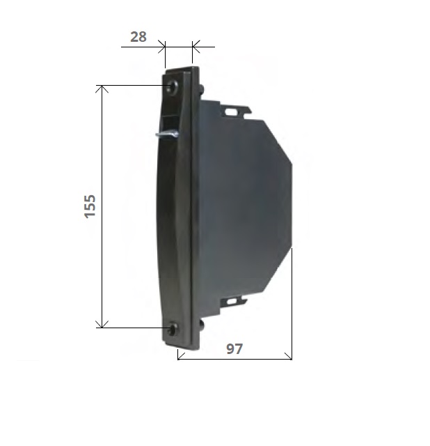 Avvolgitore semi incasso con cintino da 14 mm da MT 6 cod 1304/L14 
