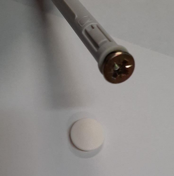 Tasselli e vite testa svasata piana 10 x 100  con tappo ELEMATIC