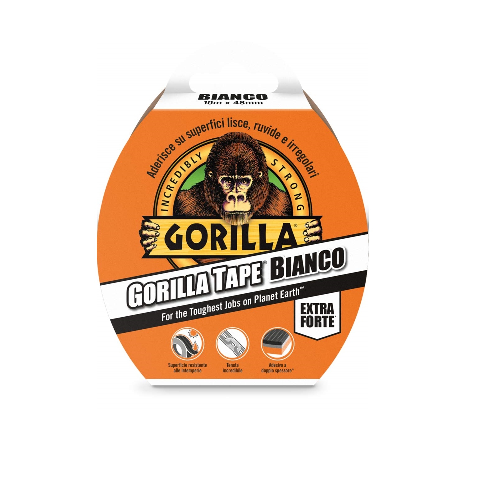 Nastro gorilla aderente a tutte le superfici colore Bianco - GORILLA