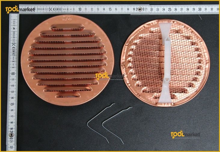 Griglia in rame tonda con molle ø 125