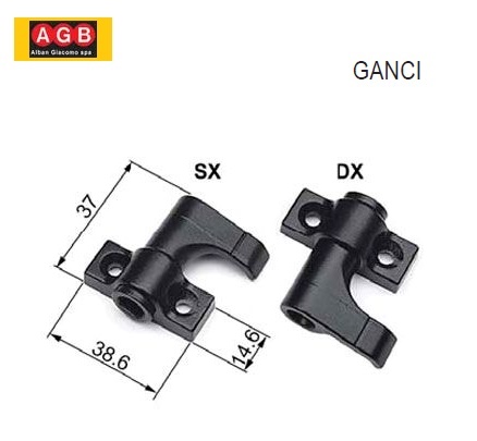 Gancio di chiusura H00901 dx sx AGB