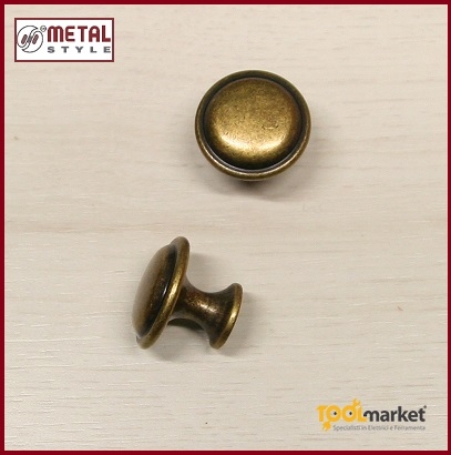 Pomolo anticato  24221Z025009 diametro 25
