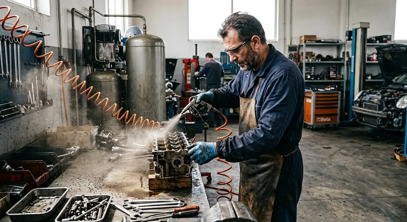 Utilizzo dell’aria compressa in officina