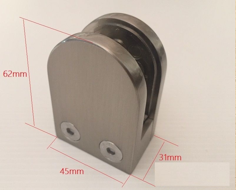 Pinza per vetri a morsetto in alluminio pressofuso