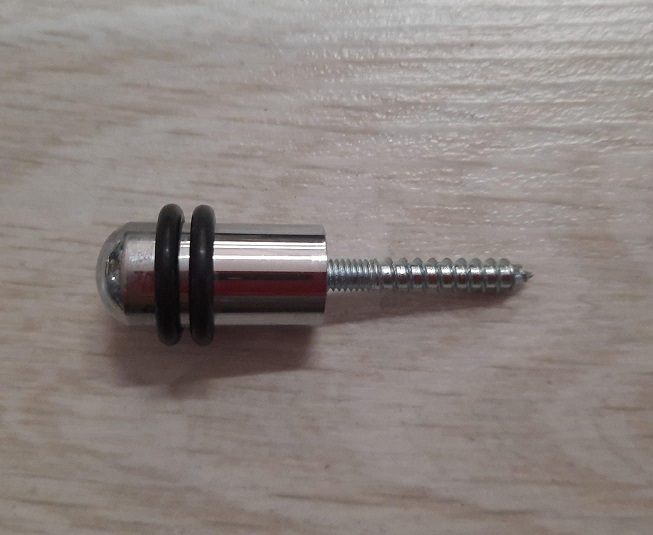 Reggipiano con gommini cromo lucido  345 elab 