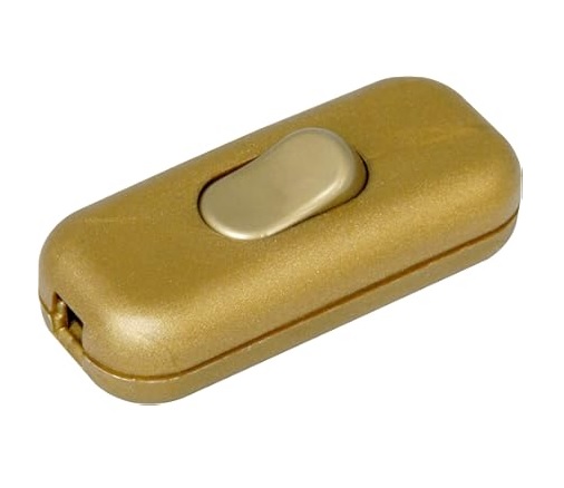 Interruttore passafilo UNIPOLARE ORO passacavo