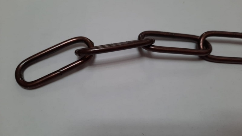 Catena per lampadario LISCIA bronzata da MT 1 da 3.8 mm