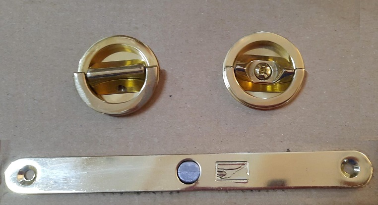 Kit serratura e maniglie per porte libro B63