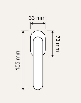 Maniglia DK Target cromo satinata LINEA CALI  