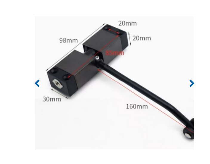 Molla chiudiporta cromata TEL