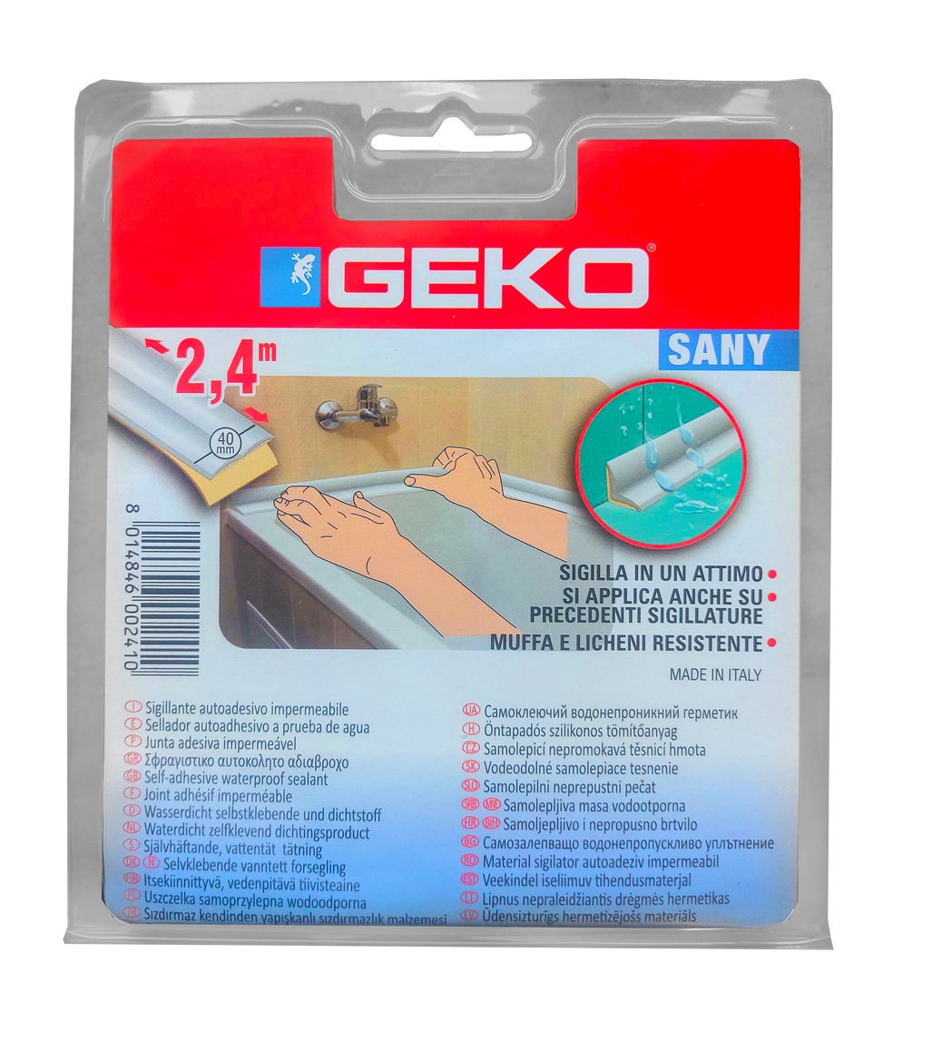 Guarnizione per vasca e doccia in PVC mm 40 x 2,4 mt