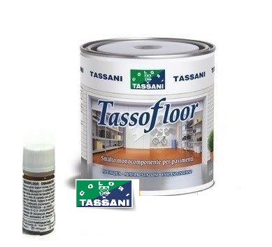 Smalto all'acqua per pavimenti 750 ml tassofloor TASSANI