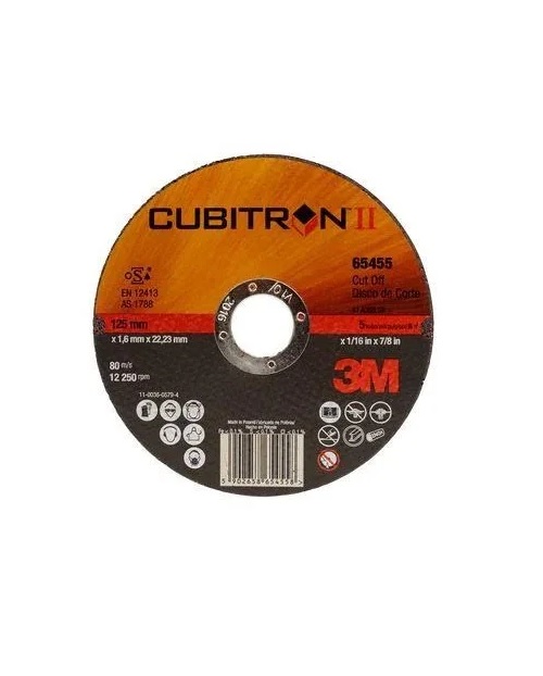 NORTON Disco Da Taglio Flessibile Per Acciaio Inox 125 X 1,0 Mm – 10 Pezzi In Scatola Metallica, Taglio Universale