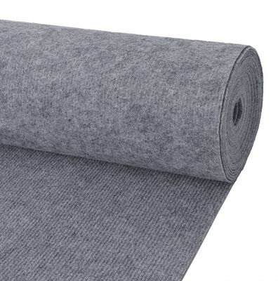 Tappetino passatoia moquette grigio altezza 1 mt