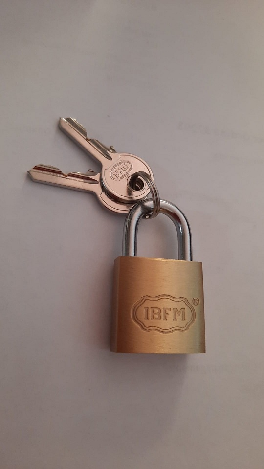Lucchetto ottone  25 mm IBFM