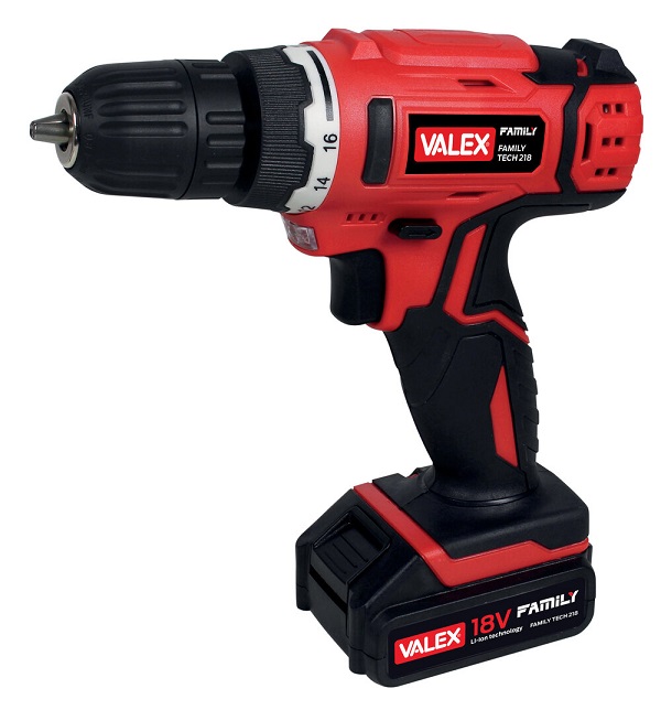 Trapano avvitatore batteria al litio FAMILY-TECH 218 VALEX 1429443