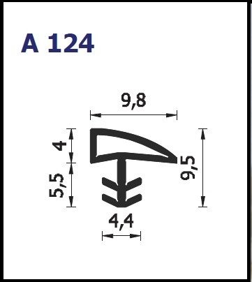 Guarnizione per infissi A124 Roverplastik
