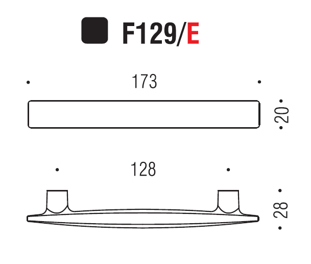 Maniglia Formae 129 E