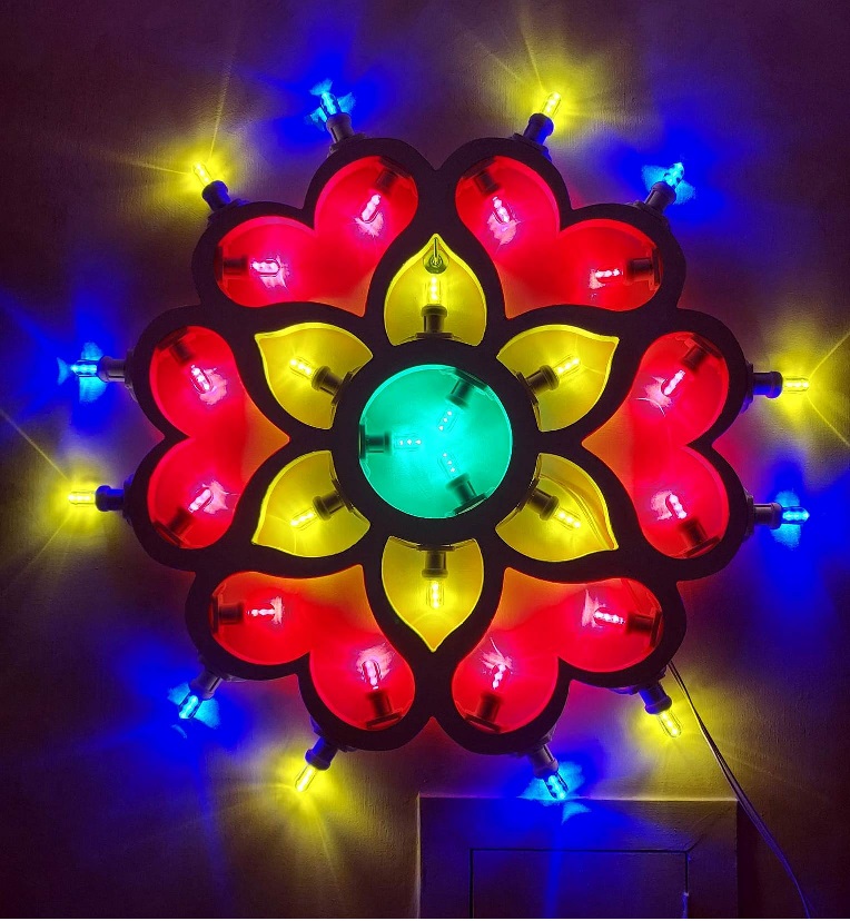 Telaio per Luminaria in FOREX Sag. 46 Diametro mm 590 Cuori 