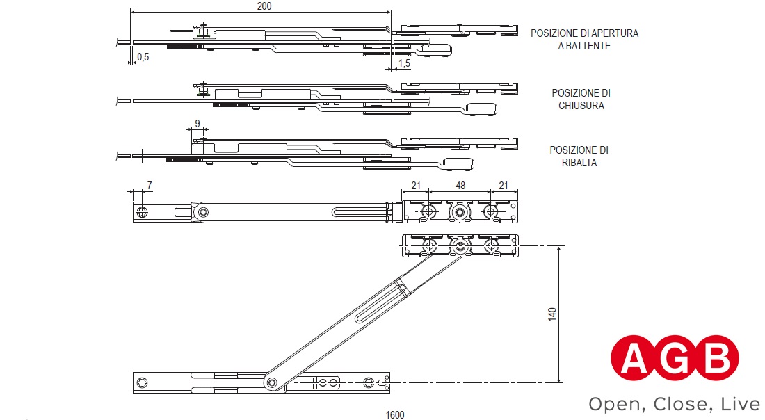 AGB forbice supplementare tbt 200 mm A505422000 Artech