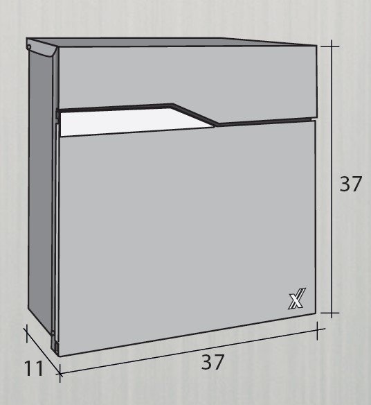 Cassetta postale Nettuno color RUGGINE Alubox