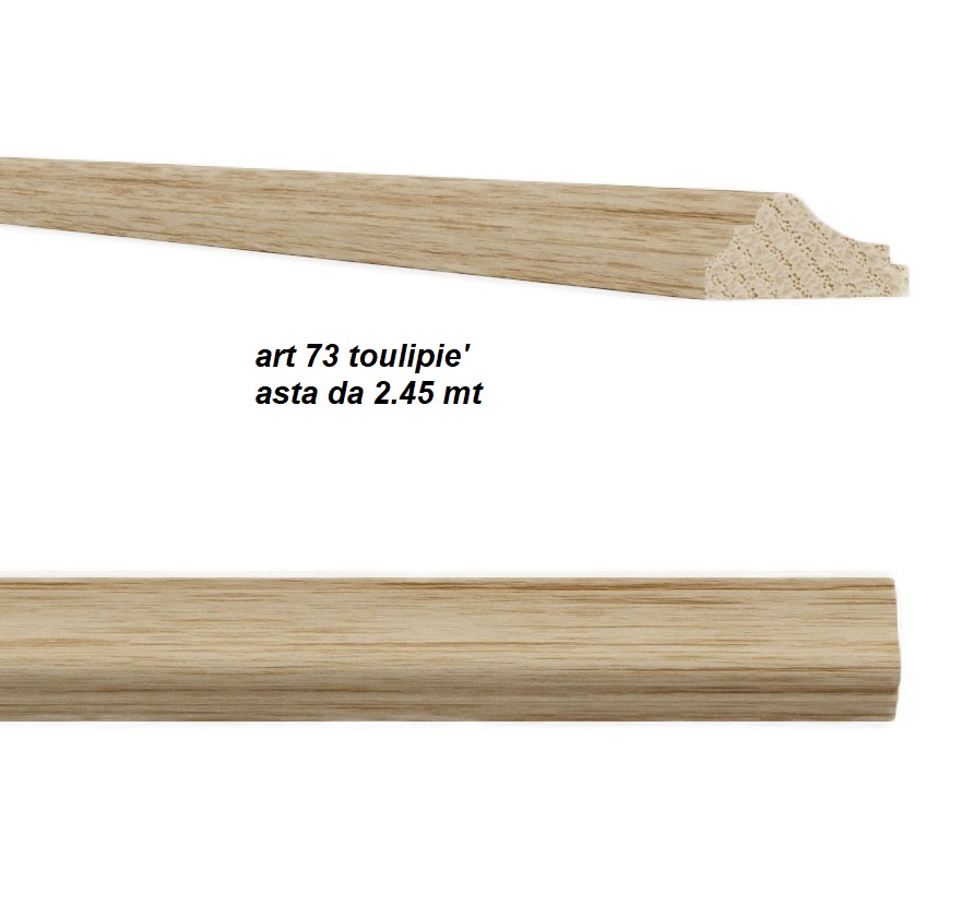 Cornice art.73 tulipie' grezzo da metri 2.48