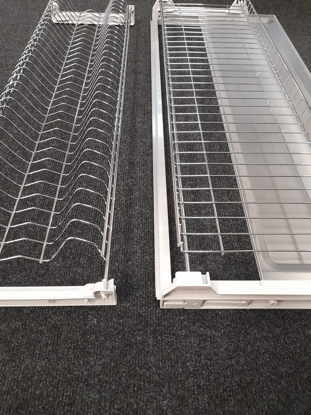 Scolapiatti inox cm76 con telaio di supporto per moduli cm80