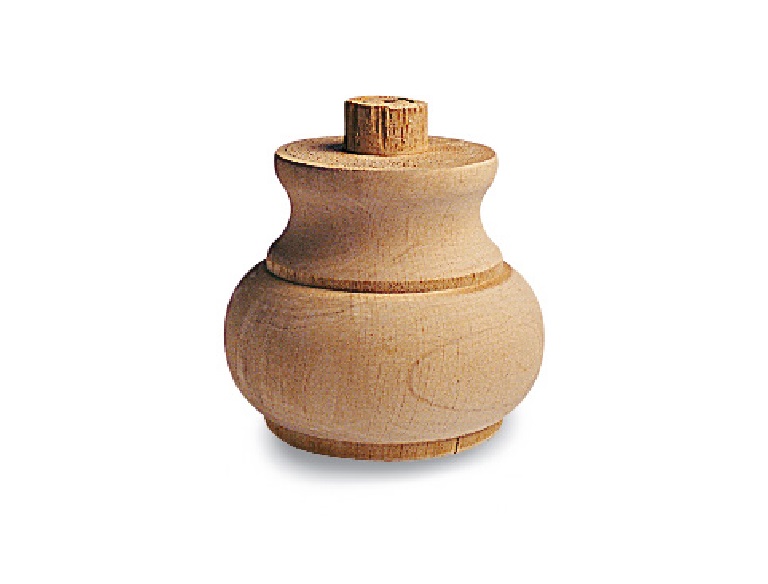 Piede in legno   in Ontano 73x75 mm 03.0035005460