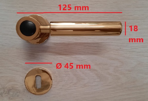 Maniglia Olivari oro lucido Verbano 