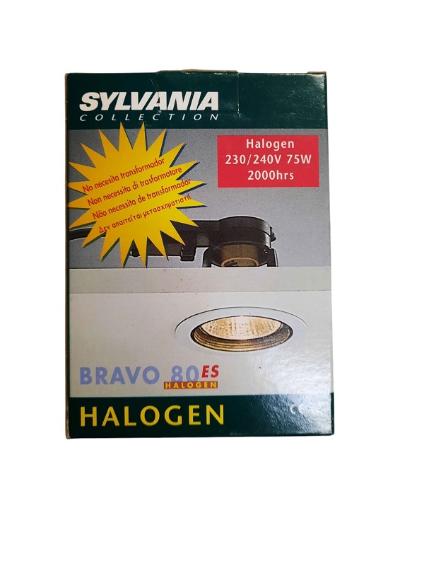 Faretto incasso bianco alogeno Bravo 80 es Sylvania