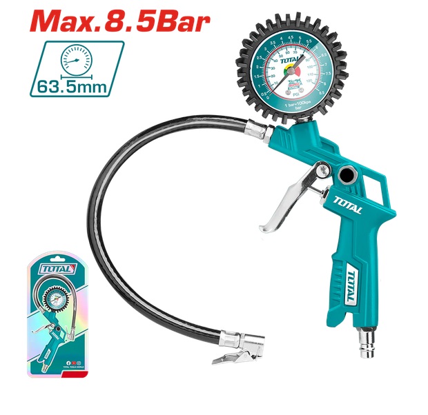 Pistola gonfiaggio gomme con manometro 4501800001 TOTAL