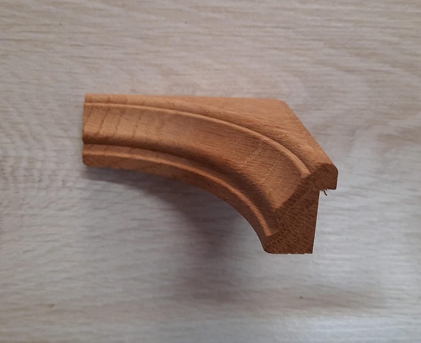 Angolo fermavetro legno 90° sag Rovere 