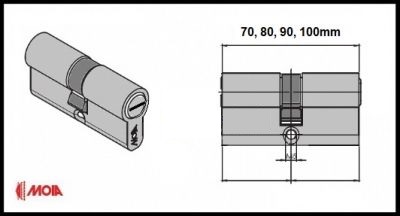 Cilindro Europeo con chiave cantiere Moia