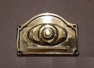 Campanello Da Tavolo In Ottone Arterameferro - Dama '700, Alto 10 Cm - Fatto A Mano In Italia