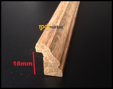 Fermavetro legno sagoma A18 grezzo