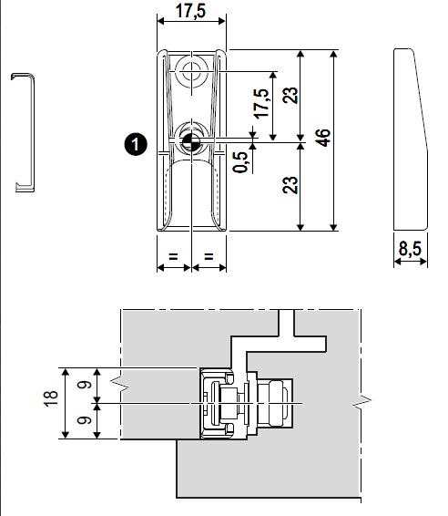 AGB Incontro nottolino A12 A514000513 ARTECH