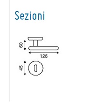 Maniglia per porta Sonia porcellana COTTALI bianca ottone