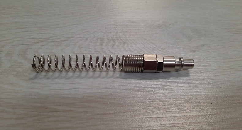 Raccordo innesto rapido/portatubo spirale per tubo Ø 8 mm