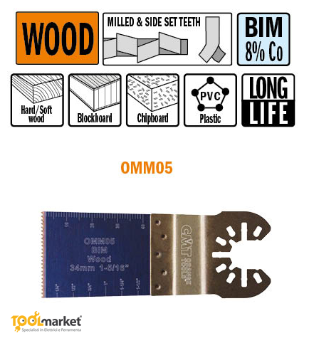 Lama multiutensile OMM05 34mm CMT