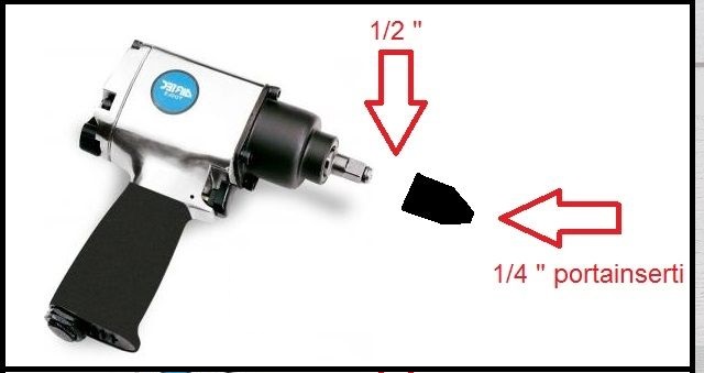 Adattatore portainserti 1/2 da 22 mm