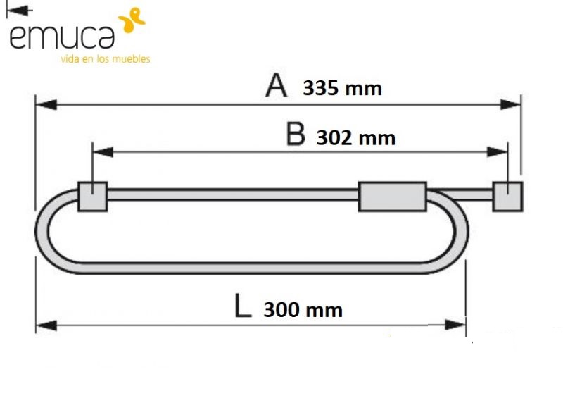 Appendiabiti estraibile Self 300 EMUCA