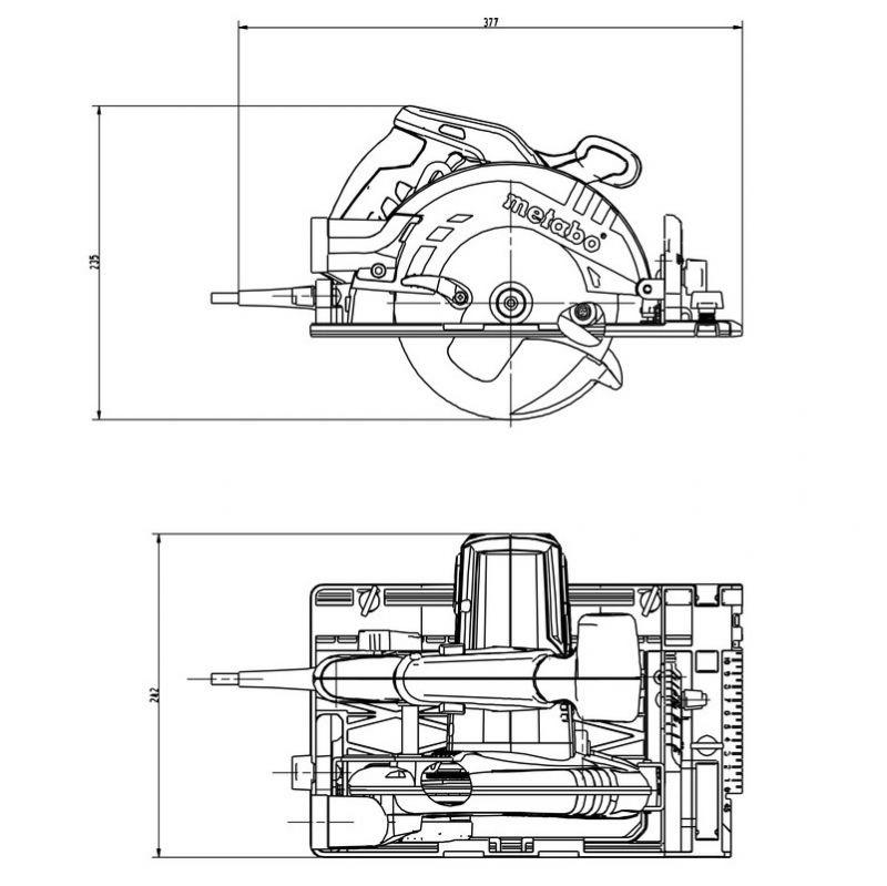 Sega circolare KS 55 FS METABO