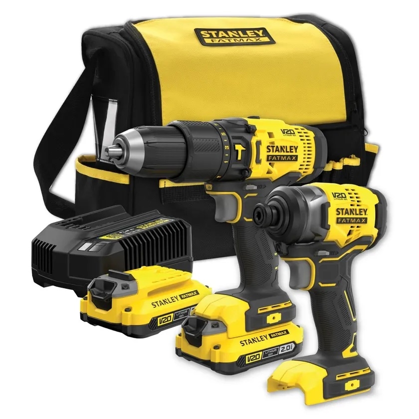 Trapano + avvitatore impulsi 18v Stanley FatMax SFMCK465-D2S-QW