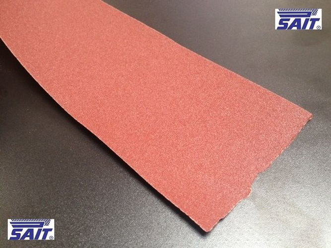 1 mt carta abrasiva resinata velcrata vetro RRB corindone rosso gr 80