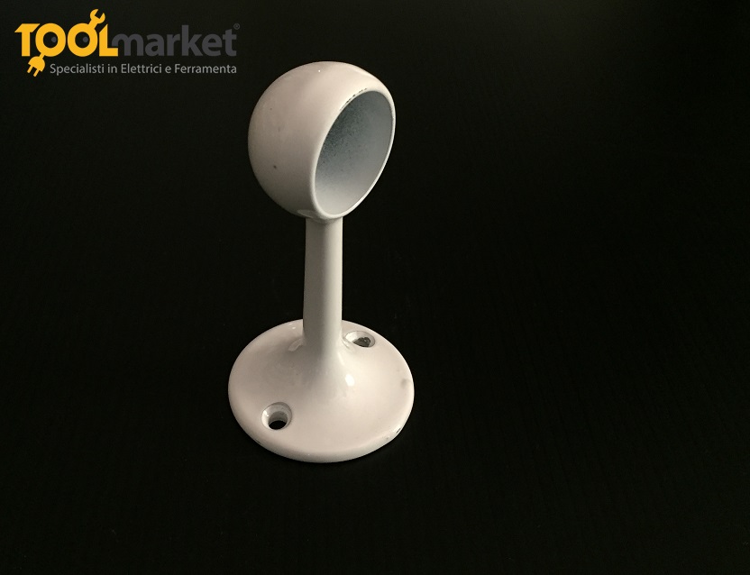 Supporto distanziatore di estremità a parete per tubo Ø25mm