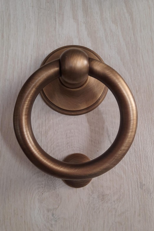 Battente per portone ANELLO  bronzo opaco  Cottali  