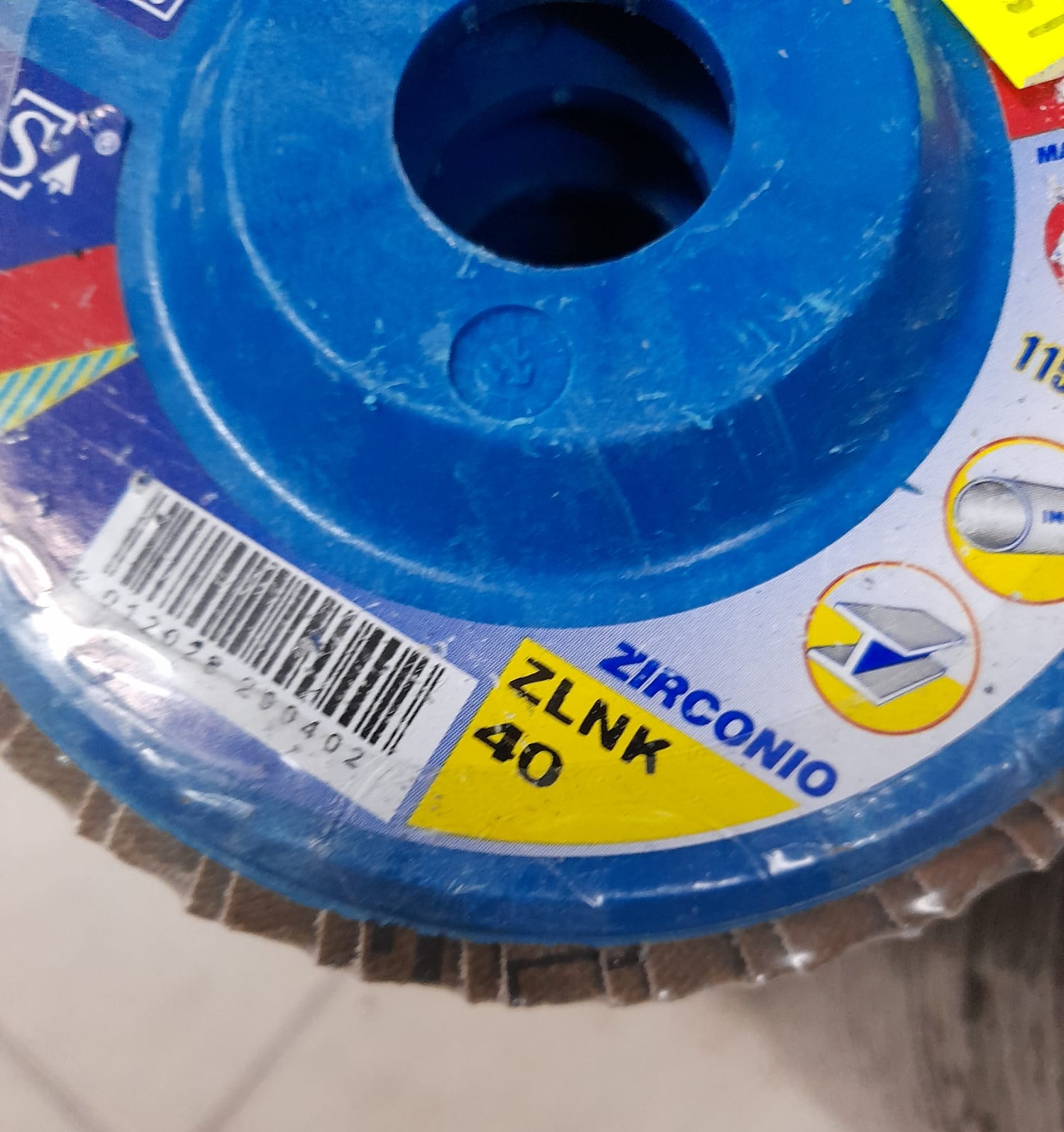 Disco lamellare abrasivo ø 180 mm grana 40 zirconio Fervi dn8300.182