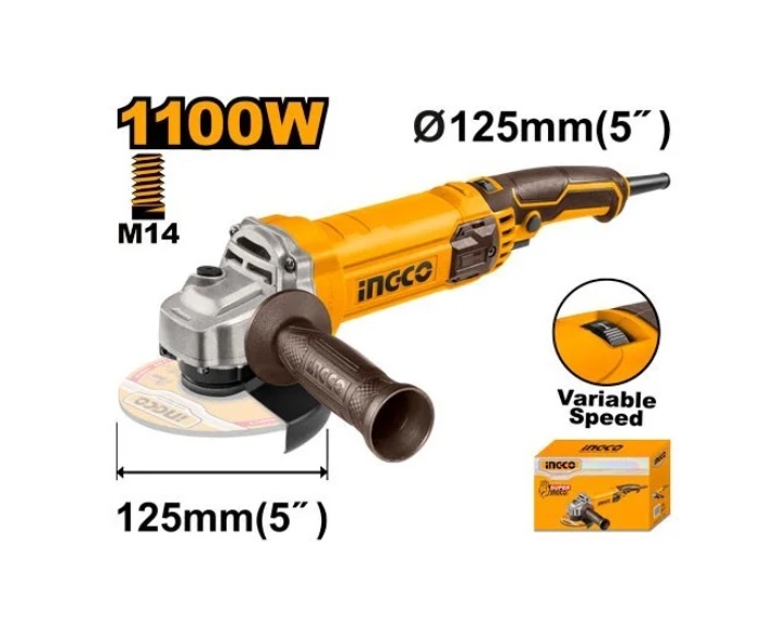 Smerigliatrice 1100w regolabile INGCO AG1100385E Ingco Smerigliatrice 1100w regolabile INGCO AG1100385E Ingco